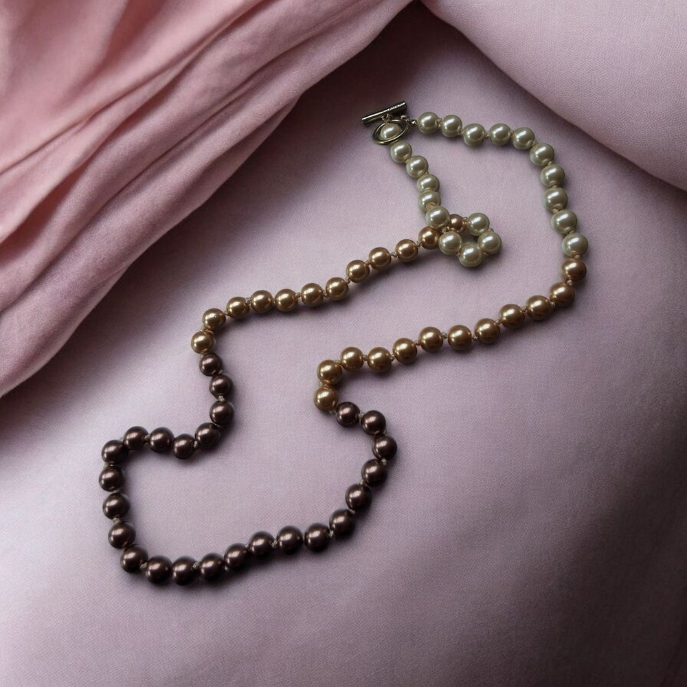 Elegant Multicolor Costume Pearl Necklace